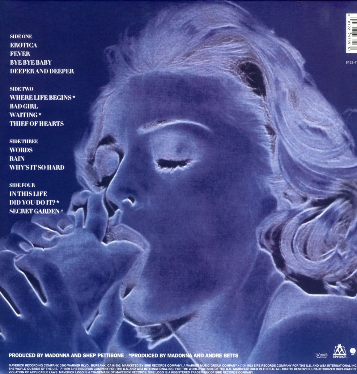 MADONNA - EROTICA (30TH Anniv. 2LP))