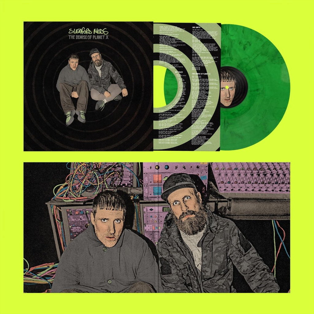 SLEAFORD MODS - THE DEMISE OF PLANET X (ltd coloured Neon Green Marble vinyl LP) (pre-order 16/01/2026)
