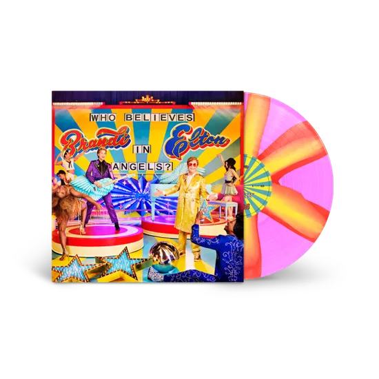 JOHN, ELTON & BRANDI CARLILE - WHO BELIEVES IN ANGELS? (Pink Yellow vinyl)