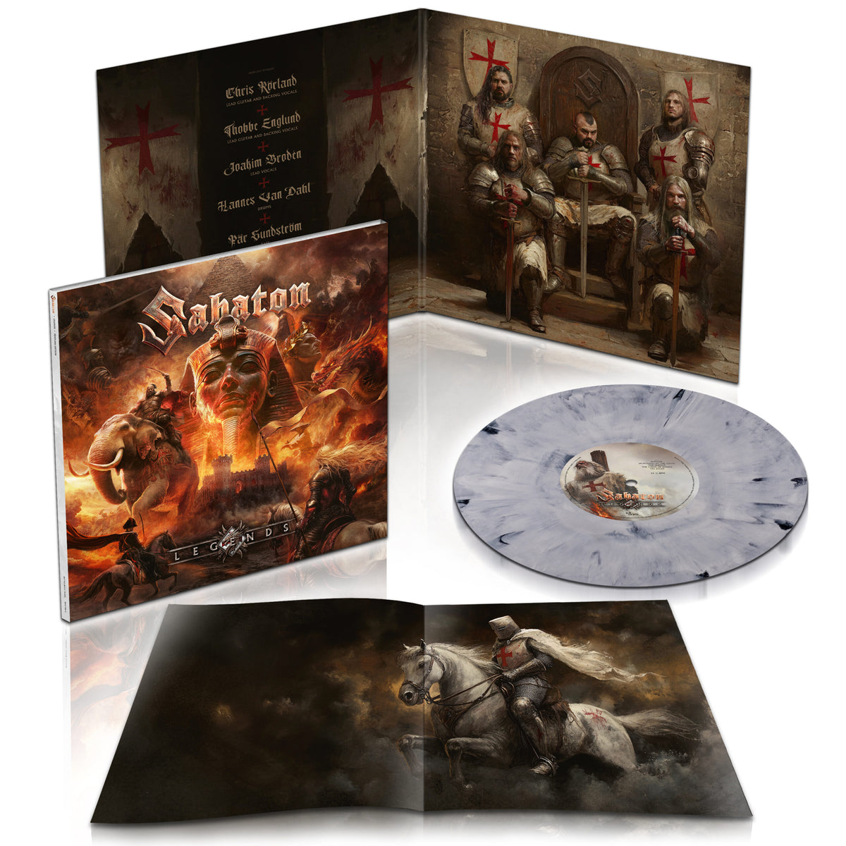 SABATON - LEGENDS (Templars Edition / Glacial Mist Marble)