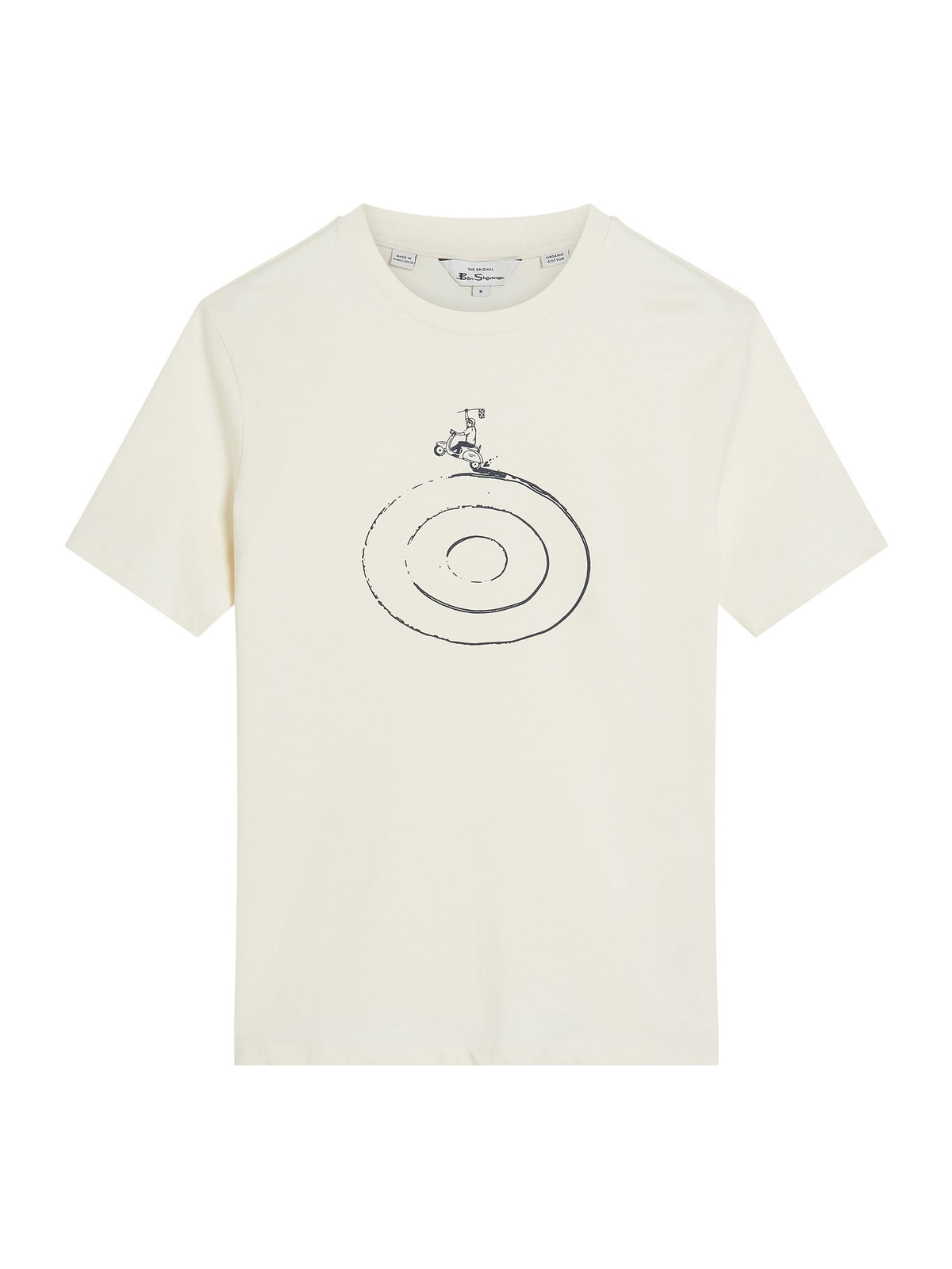 Ben Sherman T-shirt - Rascal Rider Target - Ivory