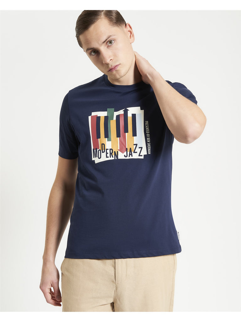 Ben Sherman T-Shirt - Modern Jazz - Dark Navy