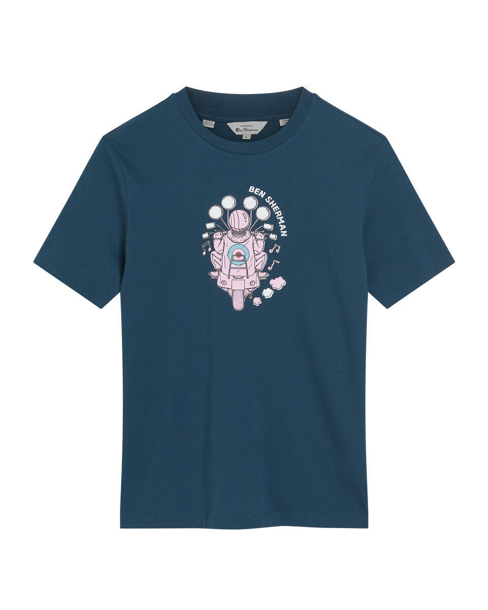 Ben Sherman T-Shirt Mods & mirrors - Indigo