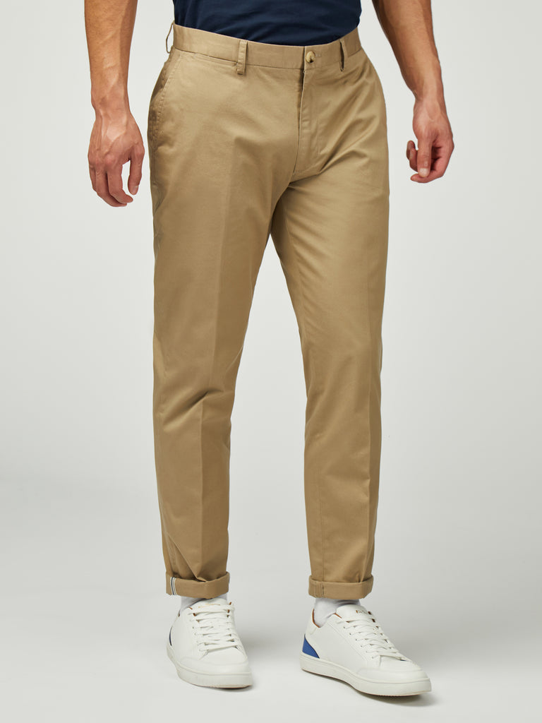 Ben Sherman Signature Slim Stretch Chino - Stone