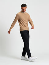 Ben Sherman Textured Front Crew pull - Sand