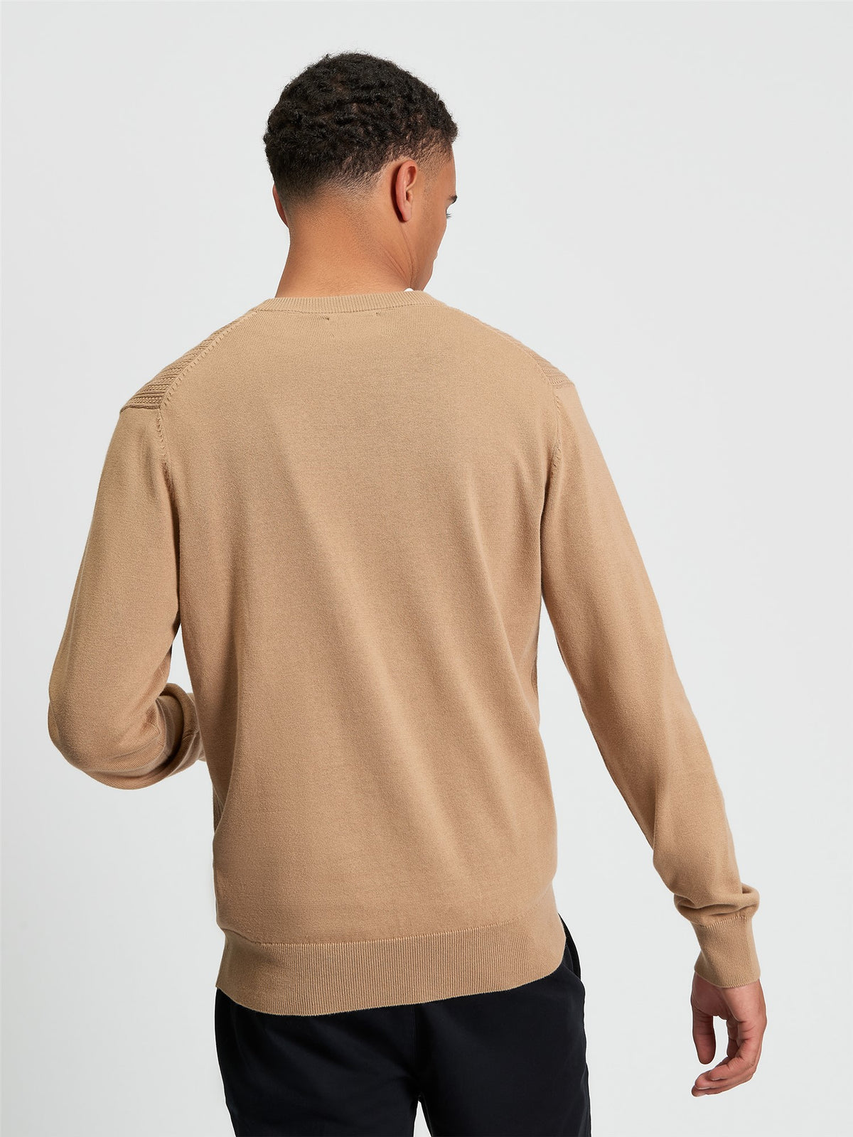 Ben Sherman Textured Front Crew pull - Sand