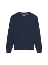 Ben Sherman Merino Crew Neck Pull - Dark Navy