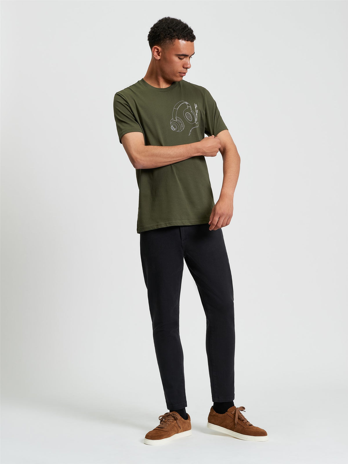Ben Sherman T-Shirt "Headphone" - Khaki
