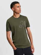 Ben Sherman T-Shirt "Headphone" - Khaki