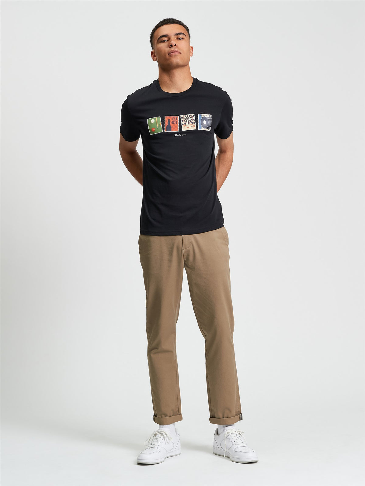 Ben Sherman T-shirt "Pub Sports" - Black