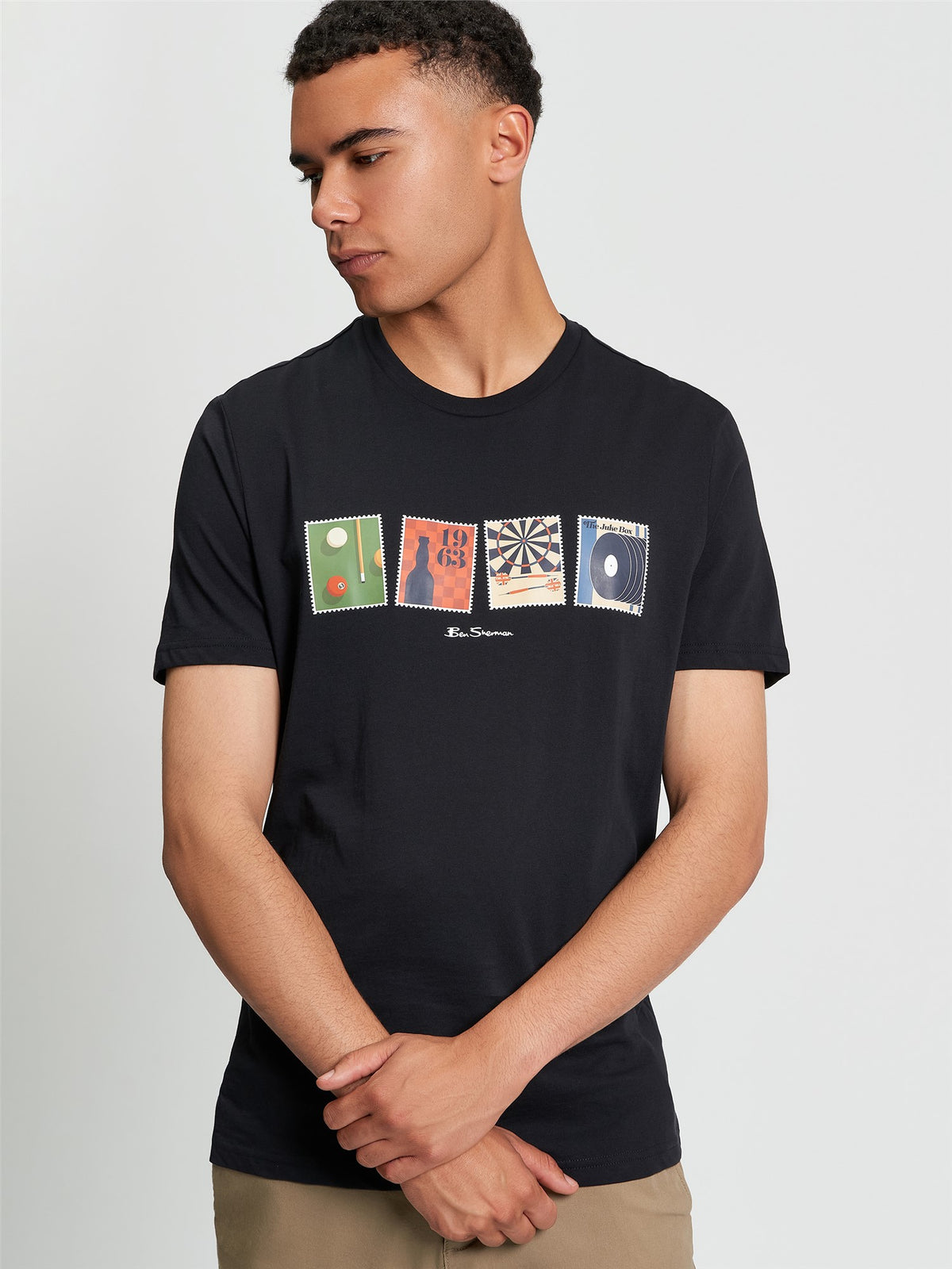 Ben Sherman T-shirt "Pub Sports" - Black