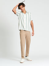 Ben Sherman Stripe Shirt - Litchen Green