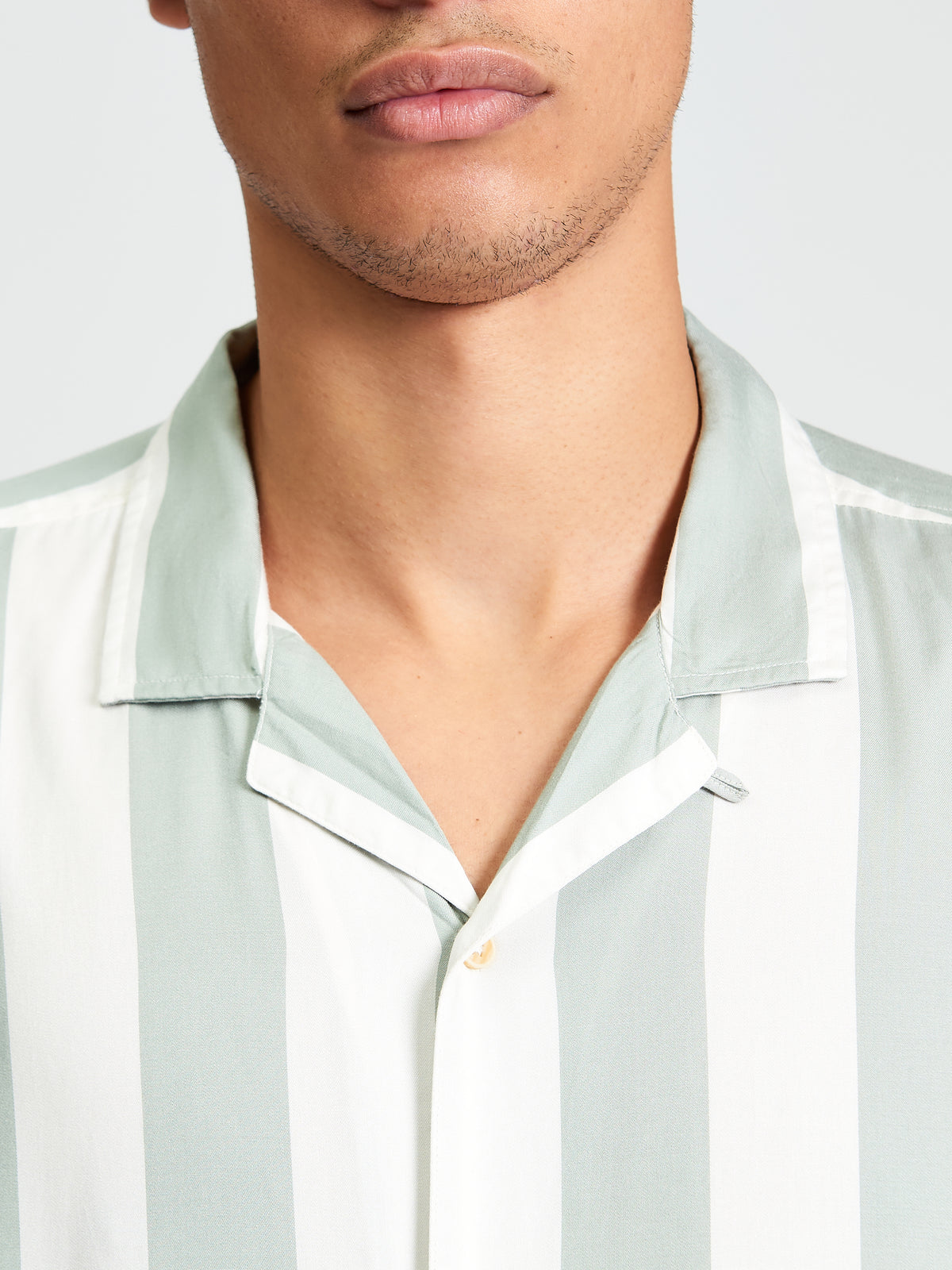 Ben Sherman Stripe Shirt - Litchen Green