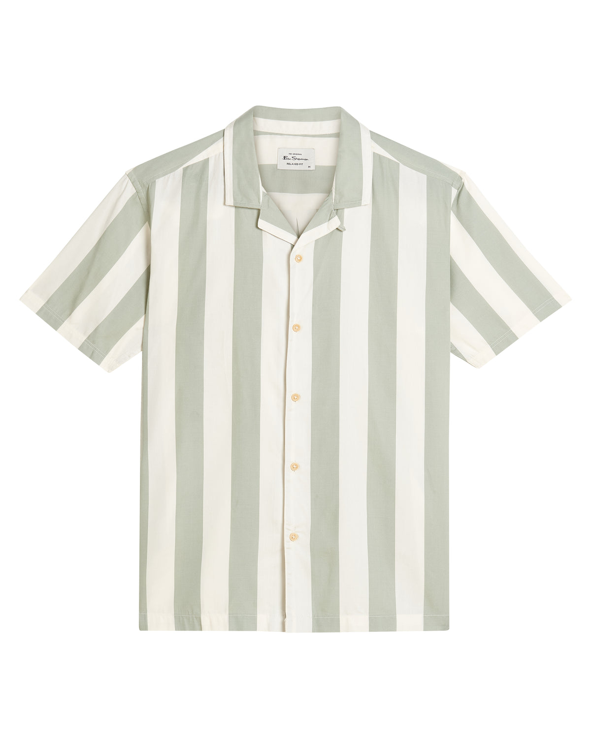 Ben Sherman Stripe Shirt - Litchen Green