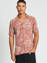 Ben Sherman Dancer Geo Shirt - Cinnamon