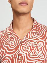 Ben Sherman Dancer Geo Shirt - Cinnamon