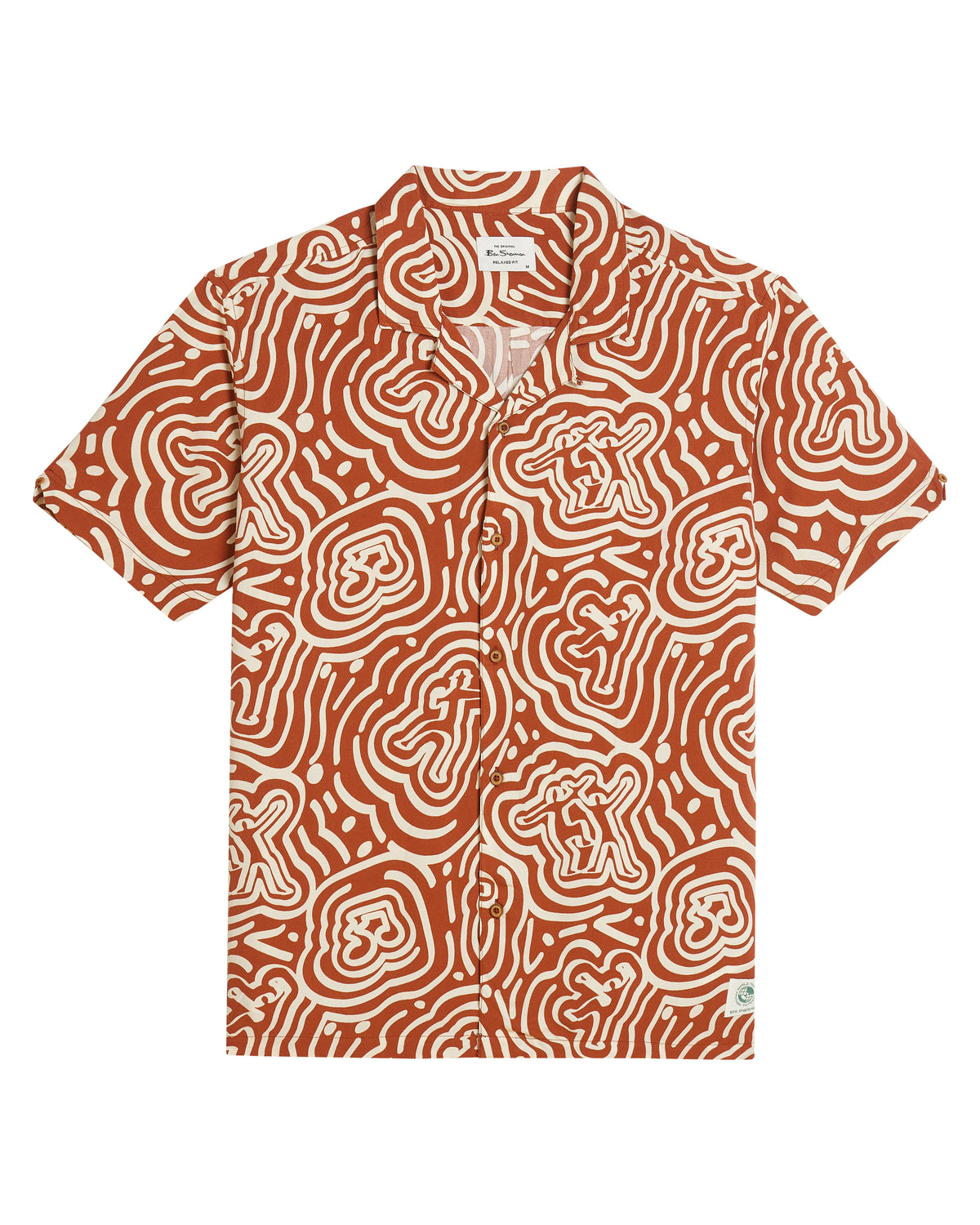 Ben Sherman Dancer Geo Shirt - Cinnamon