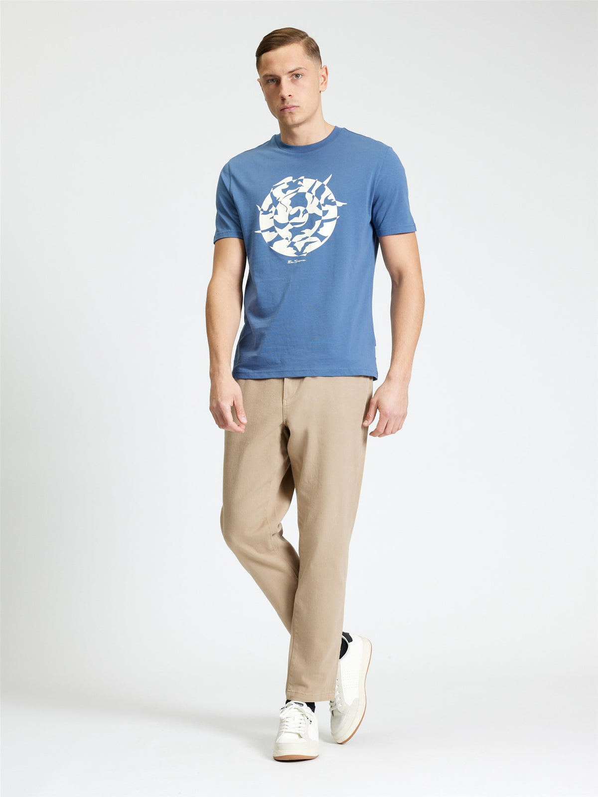 Ben Sherman T-shirt - Seagull Target Tee - Indigo