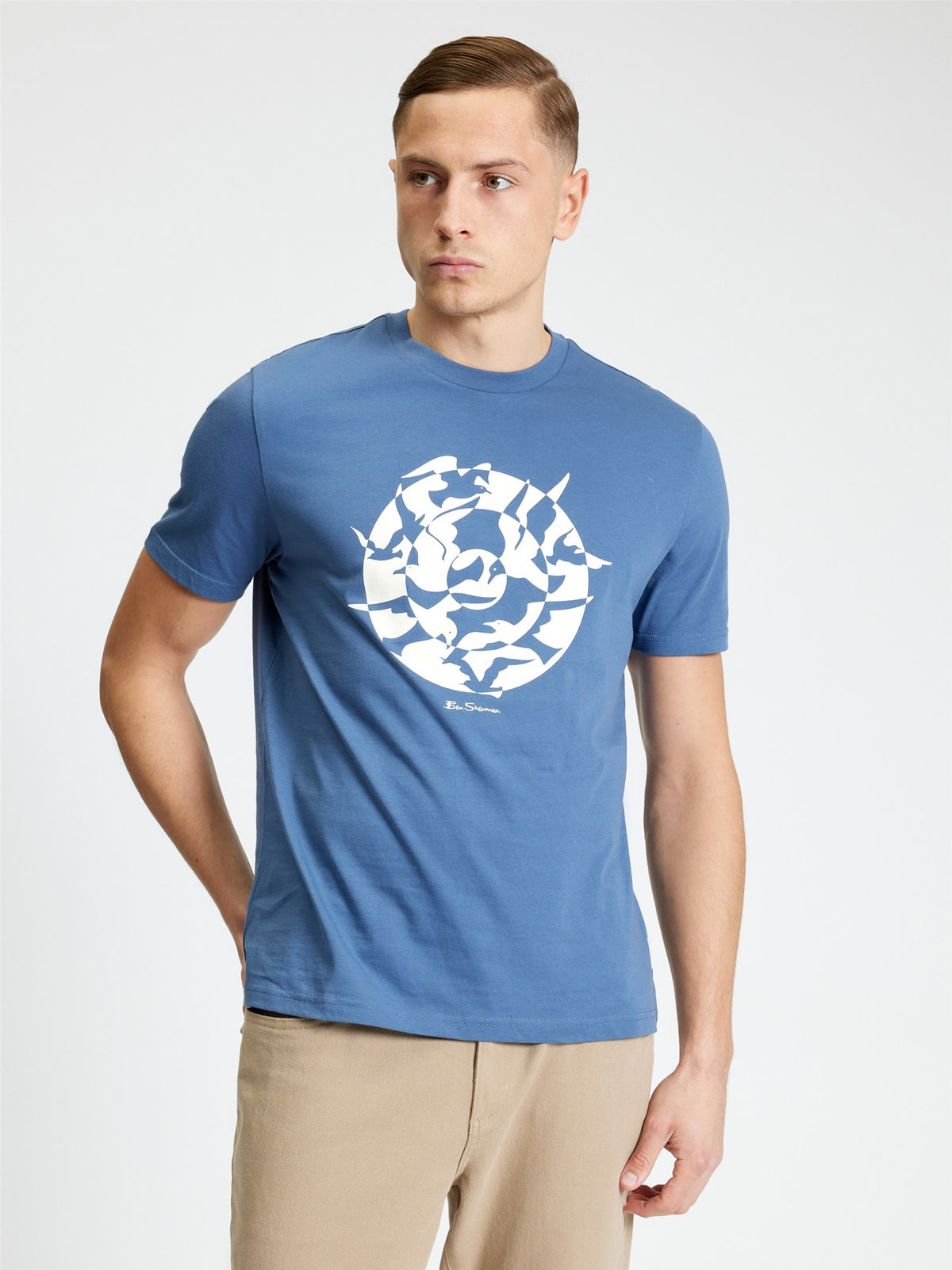 Ben Sherman T-shirt - Seagull Target Tee - Indigo