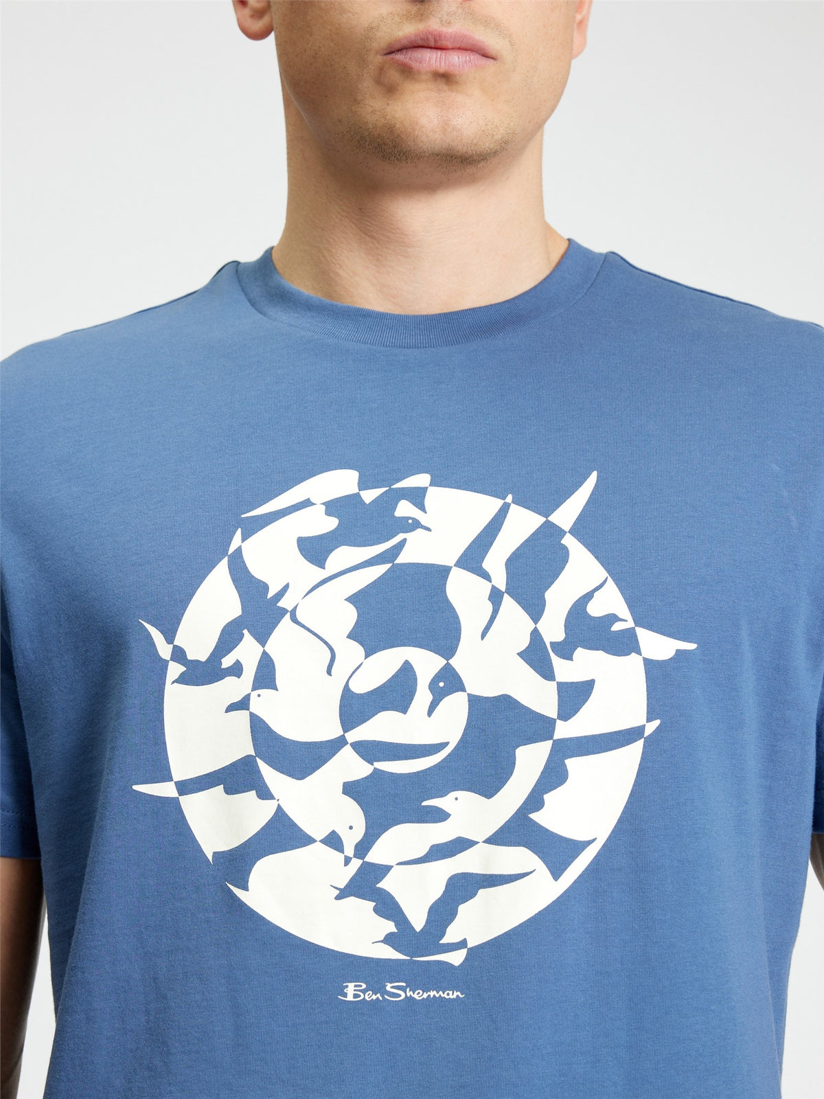 Ben Sherman T-shirt - Seagull Target Tee - Indigo