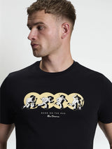 Ben Sherman T-shirt - Band on the run - Black