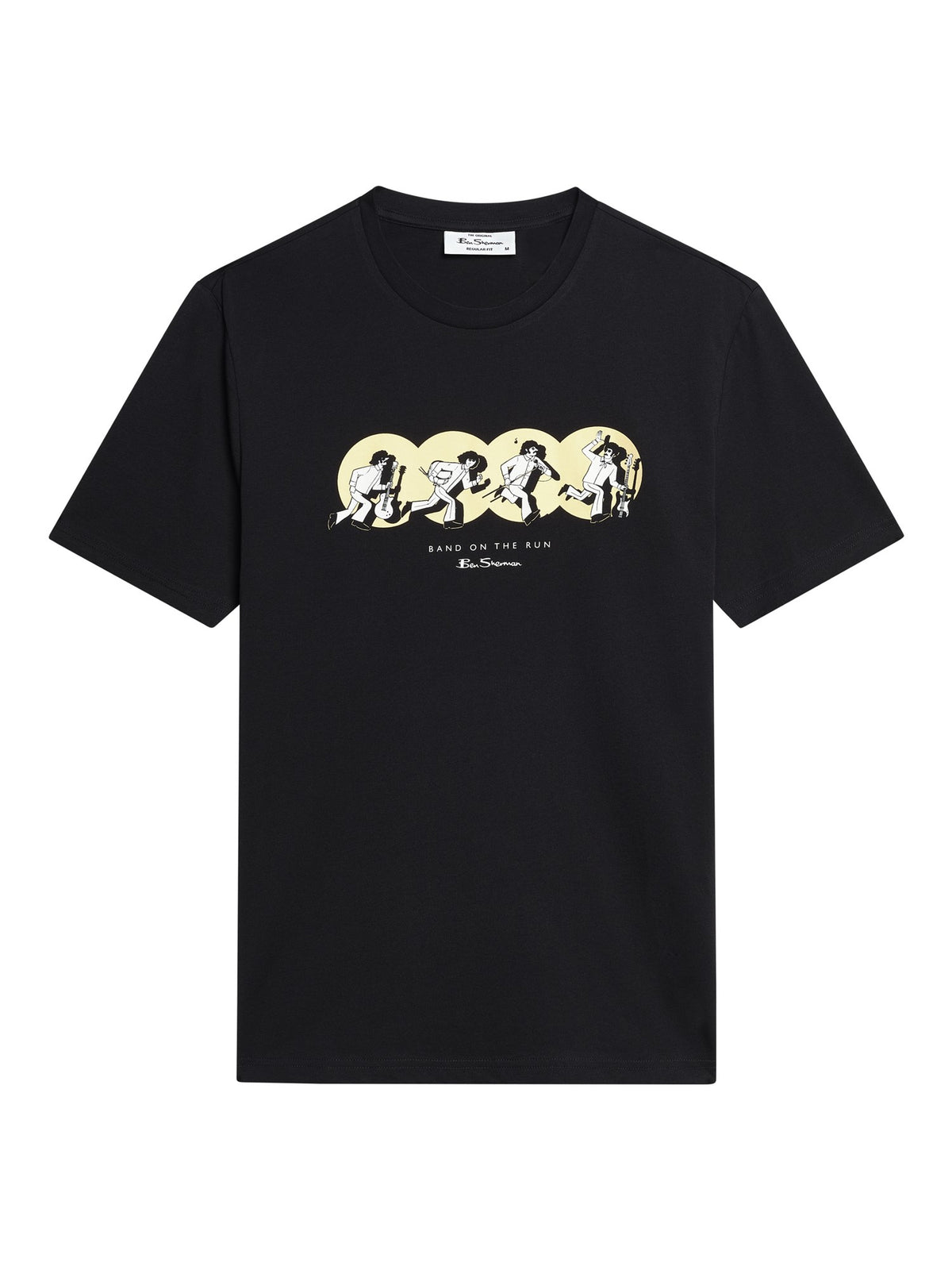 Ben Sherman T-shirt - Band on the run - Black