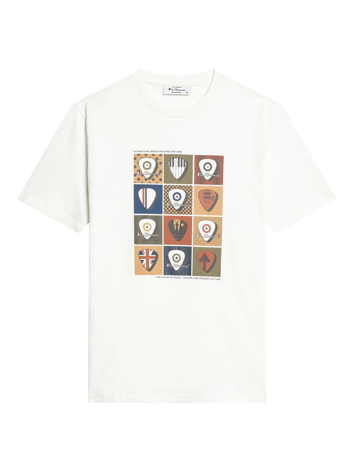 Ben Sherman T-shirt - Plectrum shirt - Ivory