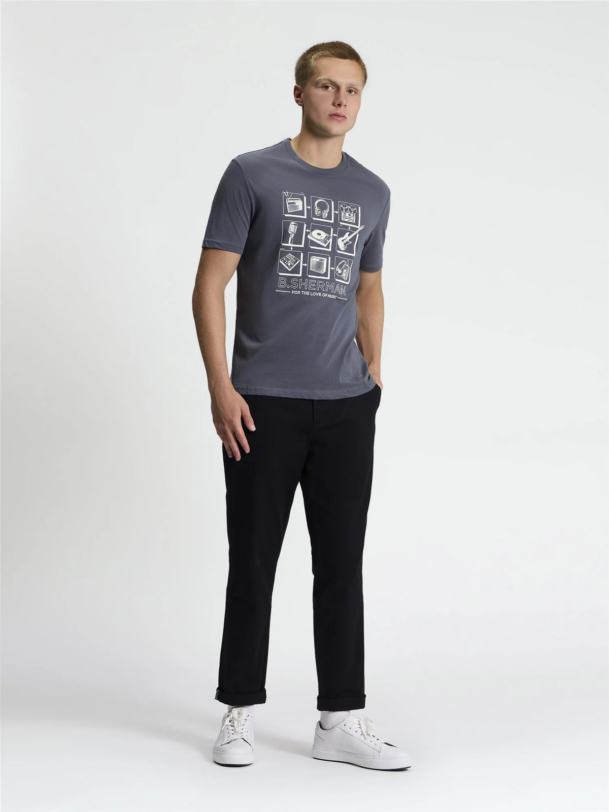 Ben Sherman T-shirt - Instruments - Slate