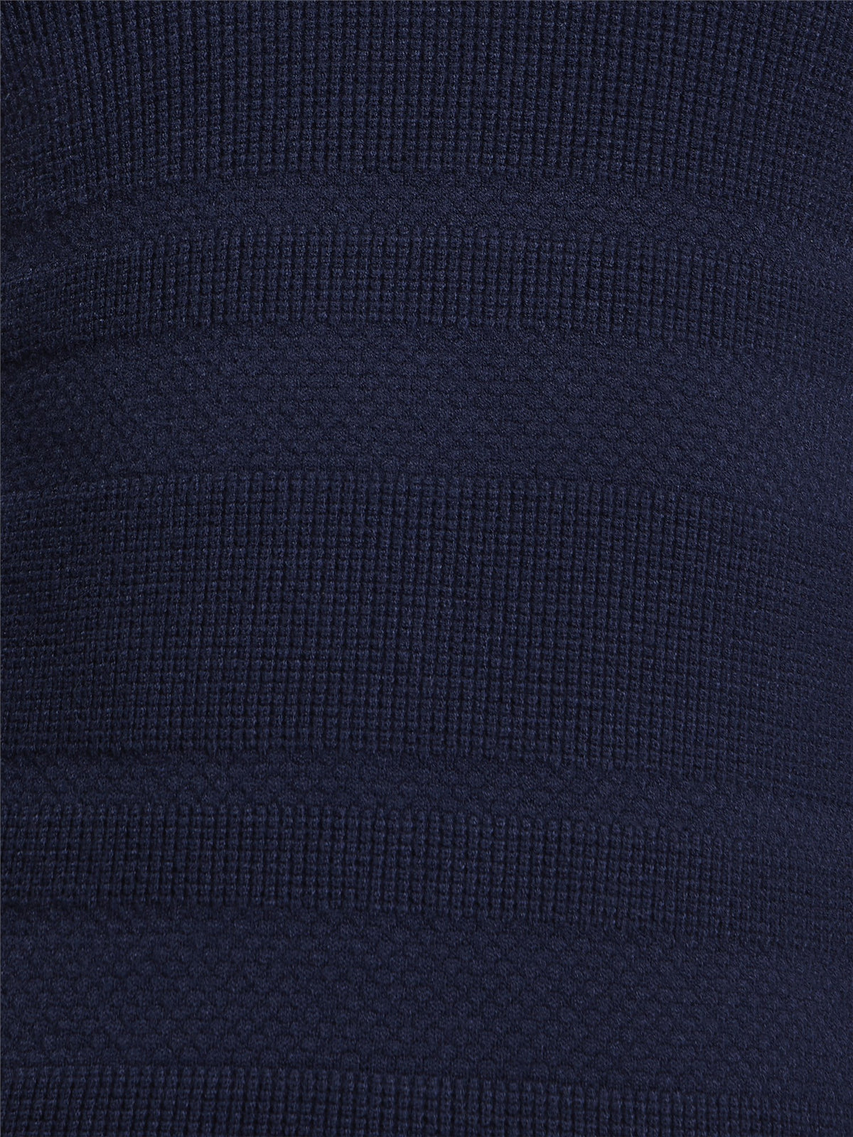 Ben Sherman Pull - Long Sleeve Placed Texture 1/4 Zip Jumper - Dark Navy
