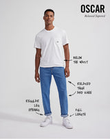 Lee Relaxed Tapered jeans OSCAR - BLUE NOSTALGIA