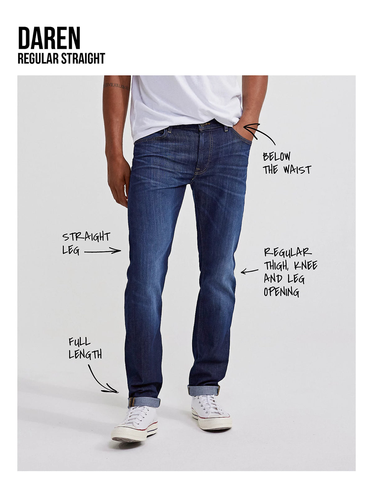 Lee Jeans Zip Fly Daren - Highland (L32)