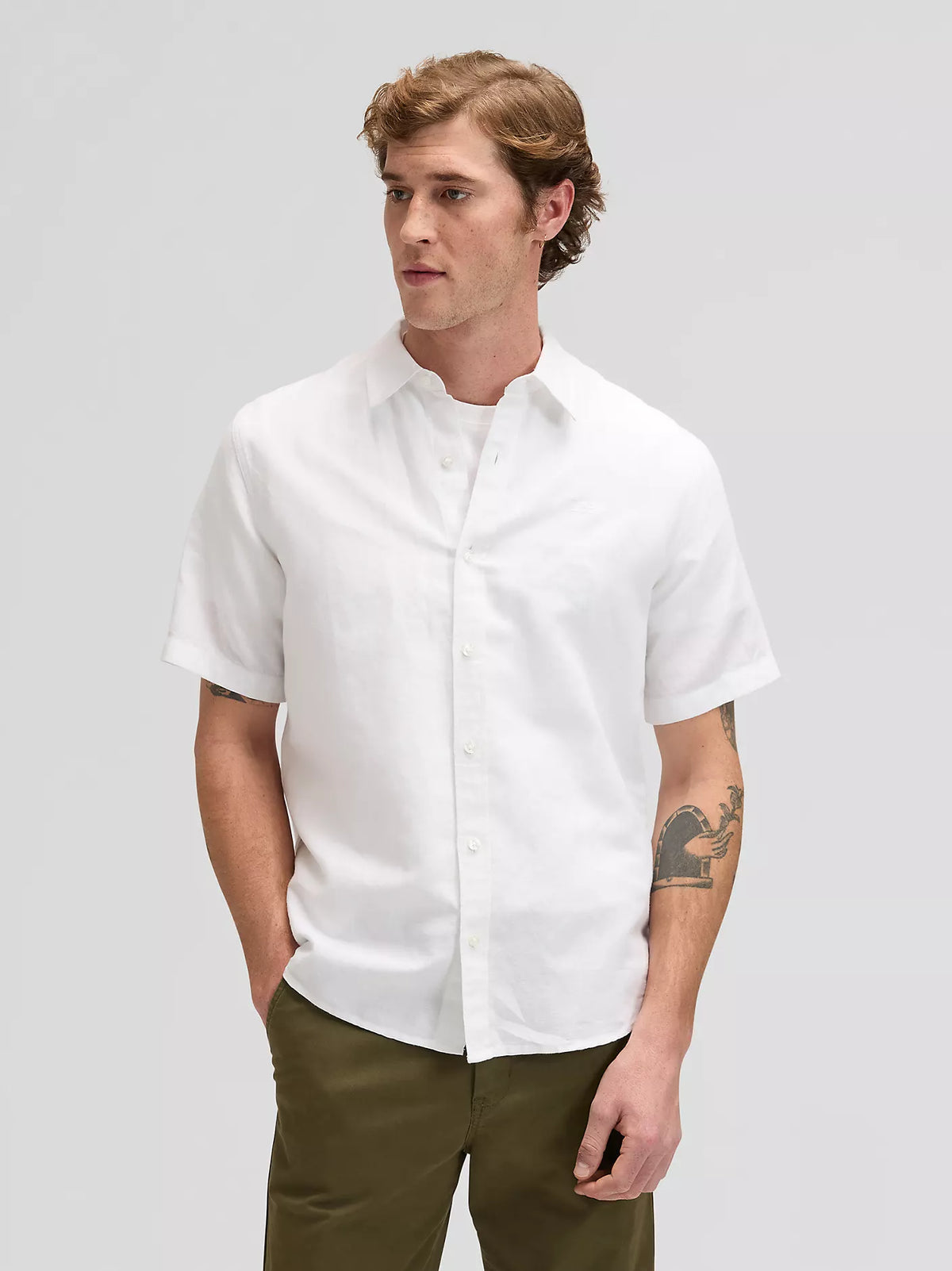 Lee Shirt - Regular Short sleeve - Bright White