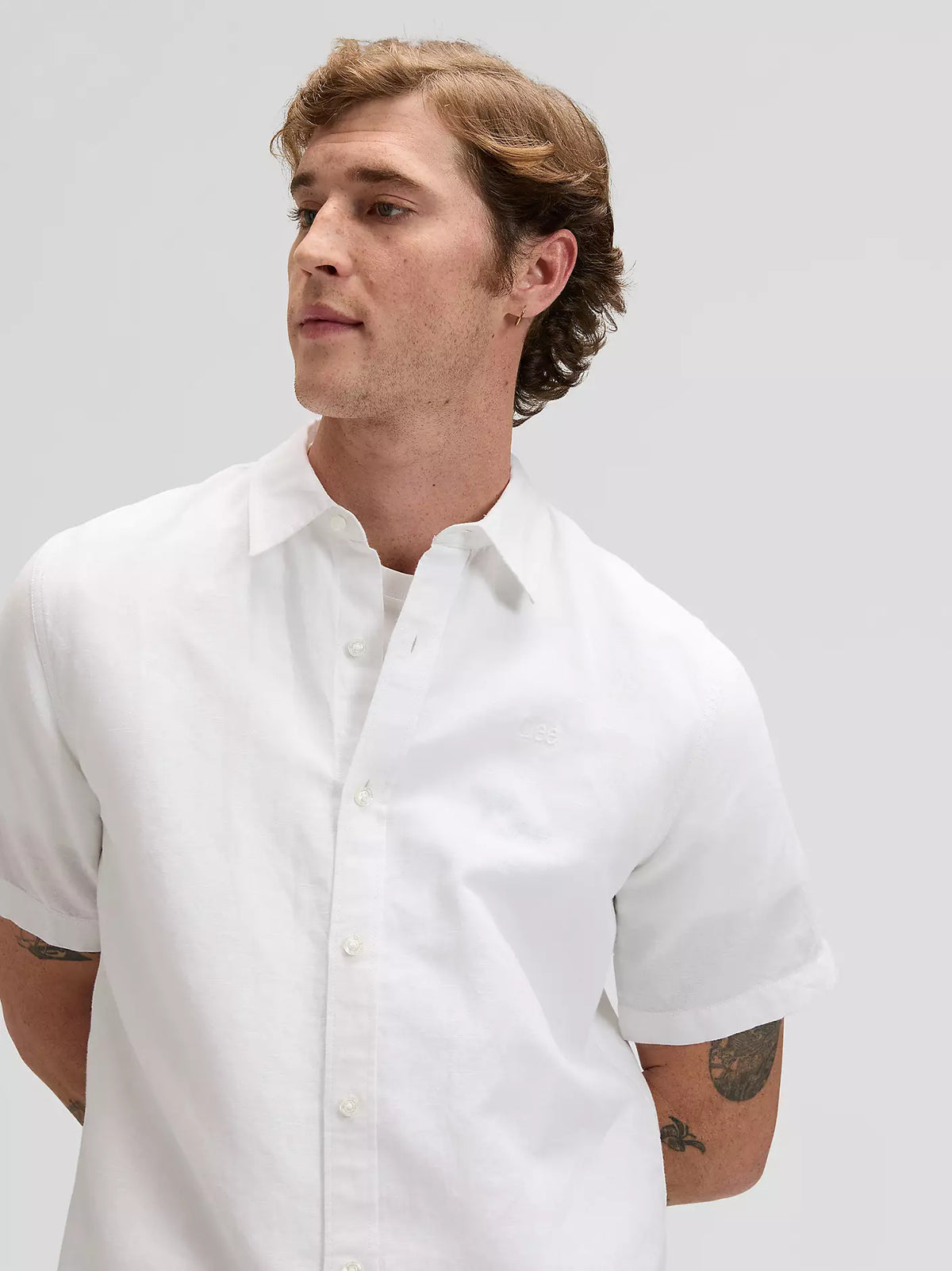 Lee Shirt - Regular Short sleeve - Bright White