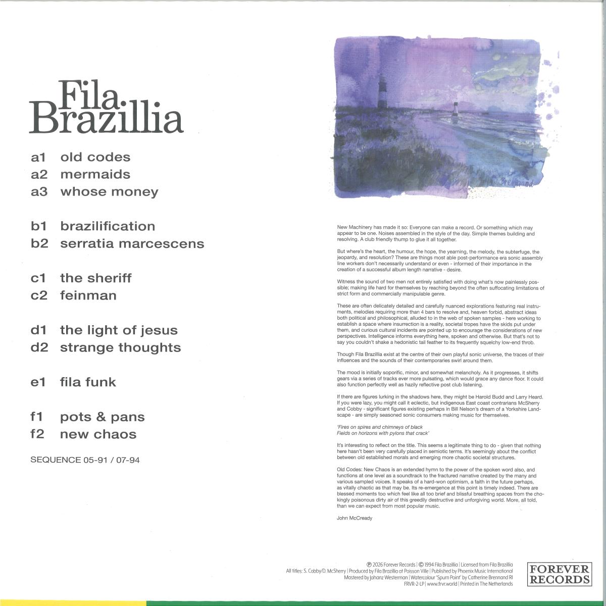 FILA BRAZILLIA - OLD CODES NEW CHAOS (limited 4LP Boxset)