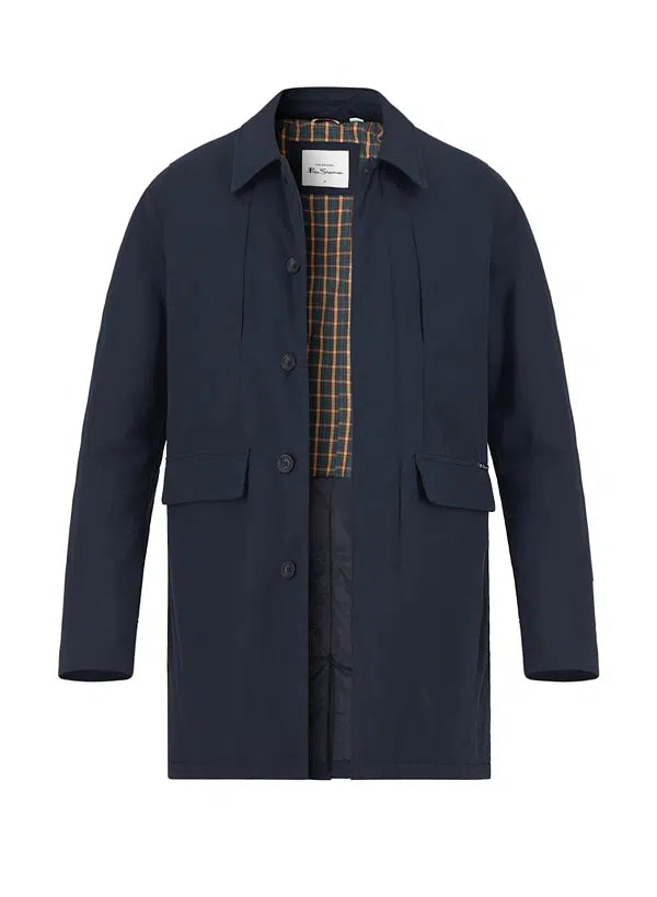 Ben Sherman Half long Parka / Rain Jacket - Dark Navy