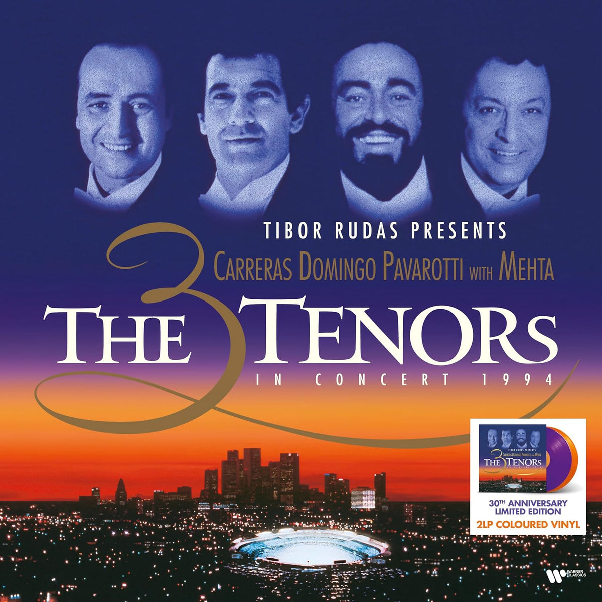 CARRERAS DOMINGO PAVAROTTI - THE 3 TENORS IN CONCERT 1994 (Purple / Orange Anniversary Edition)