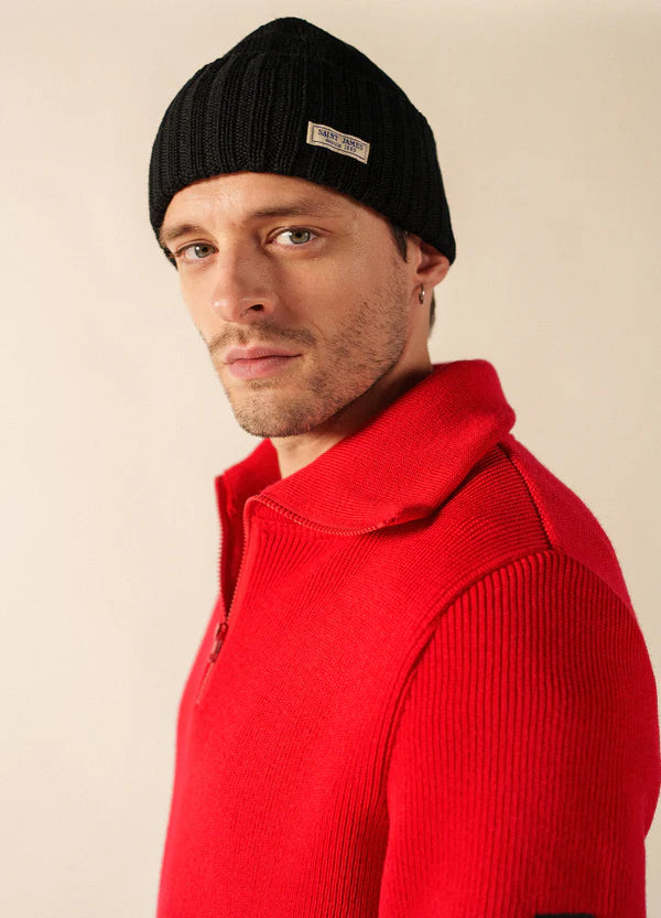 Saint James Beanie Barbaresque - Navy (100% wool)