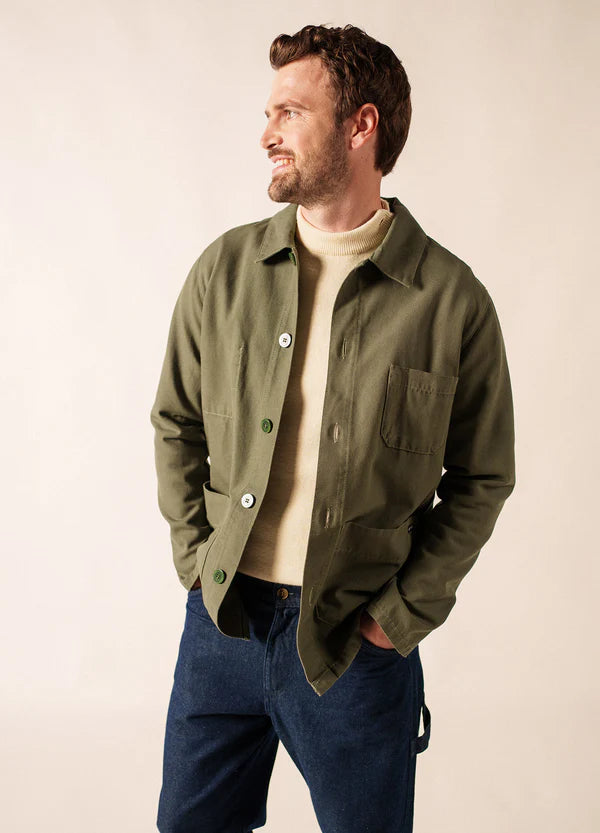 Saint James Sirocco fisherman's jacket - Algue (Green)