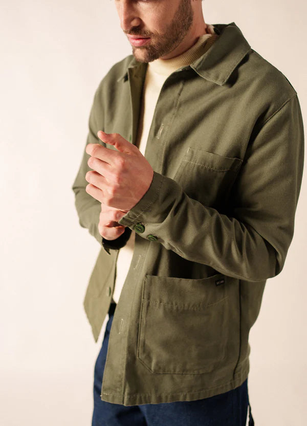 Saint James Sirocco fisherman's jacket - Algue (Green)