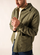 Saint James Sirocco fisherman's jacket - Algue (Green)