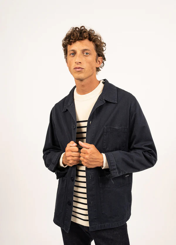 Saint James Sirocco fisherman's jacket - Marine