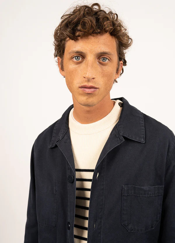 Saint James Sirocco fisherman's jacket - Marine