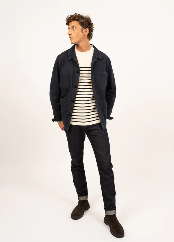 Saint James Sirocco fisherman's jacket - Marine