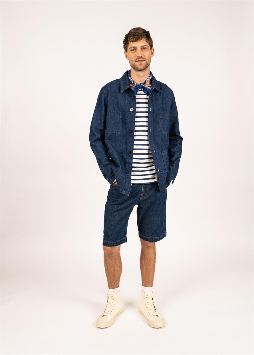Saint James Sirocco fisherman's jacket - Denim