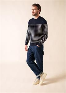 Saint James Pull  Binic - Marine/Ecru