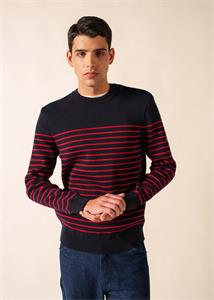 Saint James Pull Binic - Navy/Medoc