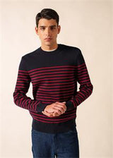 Saint James Pull Binic - Navy/Medoc