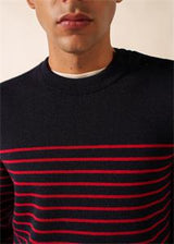 Saint James Pull Binic - Navy/Medoc