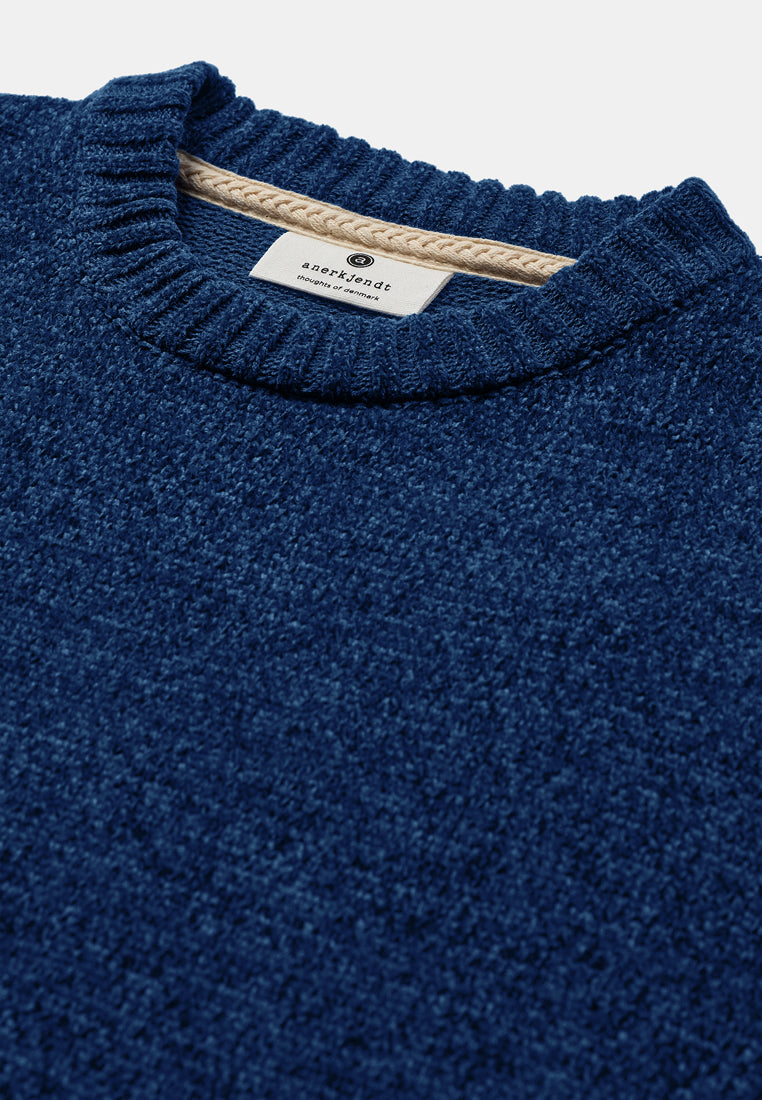 Anerkjendt Aksune Chenille Knit - Estate Blue