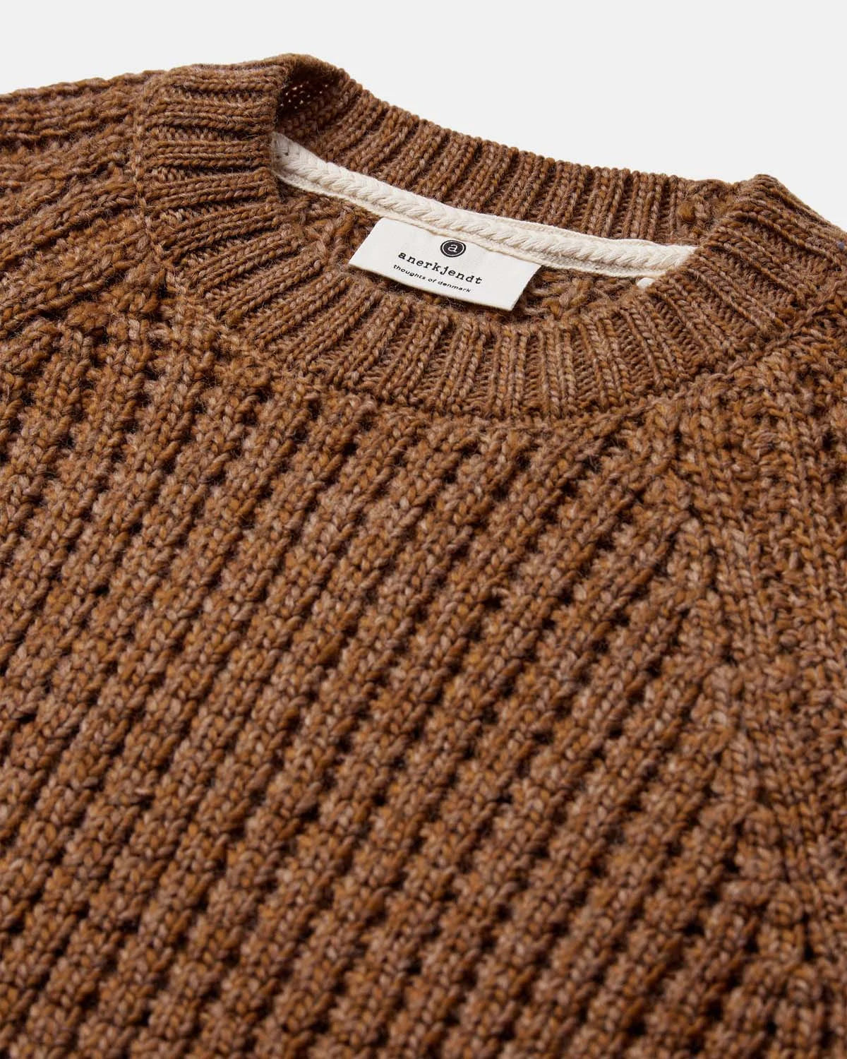 Arnekjendt Knitwear - Aksune Structure Knit - Golden Brown